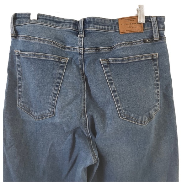 LUCKY BRAND skinny jeans with fray hem sz 31 - Picture 5 of 8